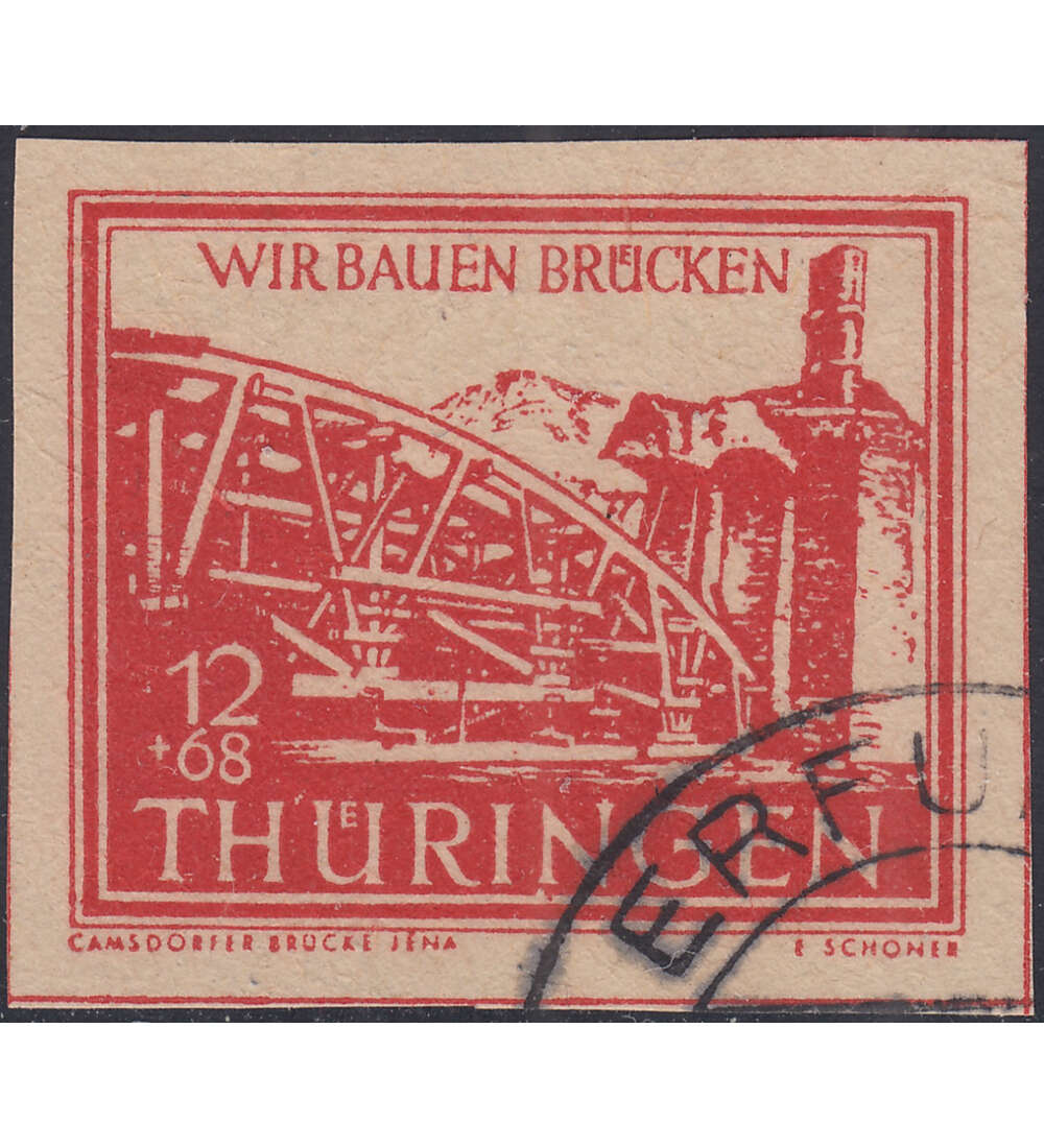 SBZ Wiederaufbau 1946 Nr. 113 XI gestempelt typgeprft und signiert