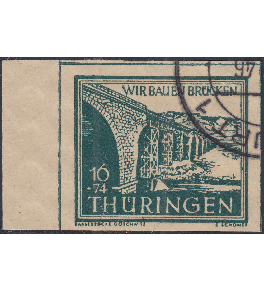 SBZ Wiederaufbau 1946 Nr. 114 II gestempelt