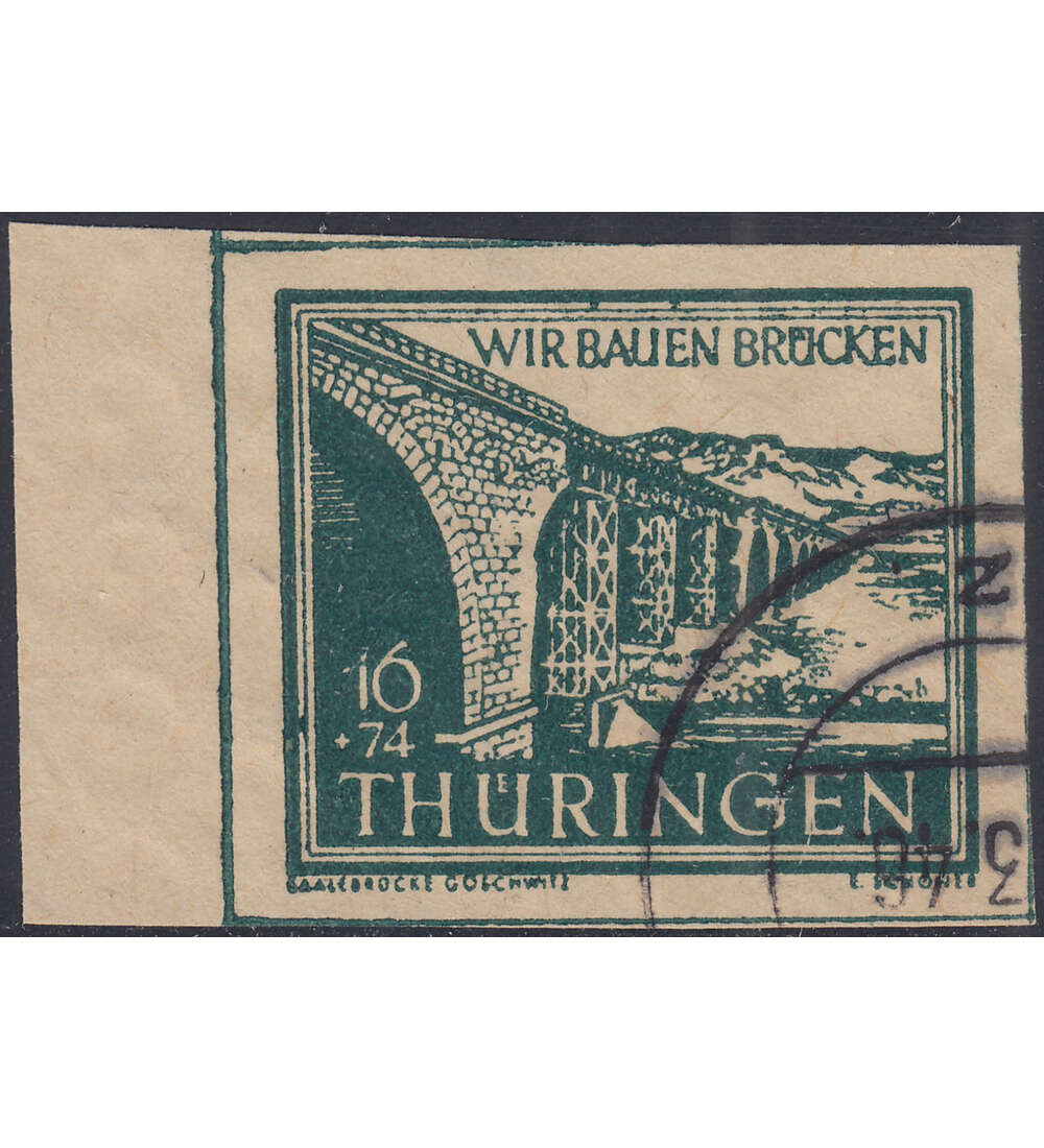 SBZ Wiederaufbau 1946 Nr. 114 IV gestempelt