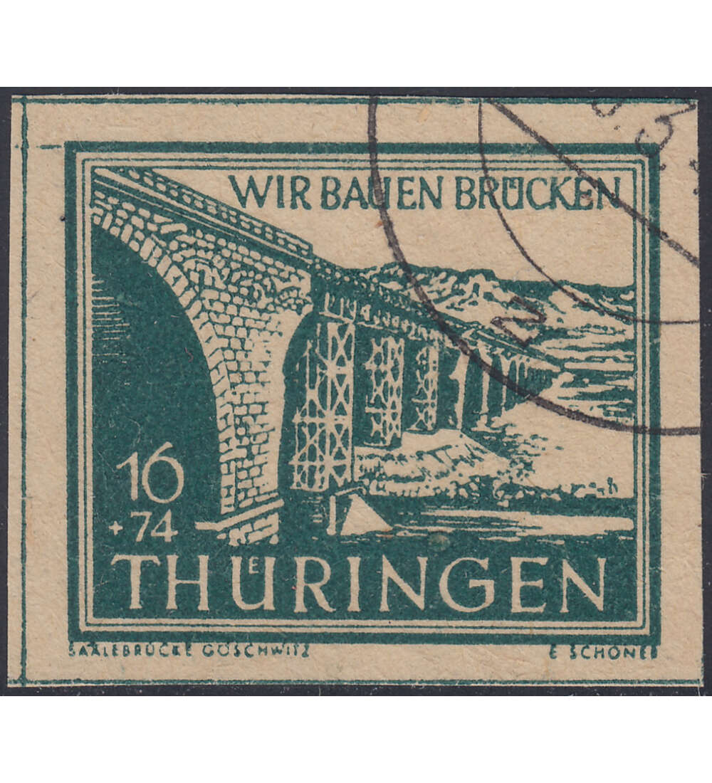 SBZ Wiederaufbau 1946 Nr. 114 V gestempelt