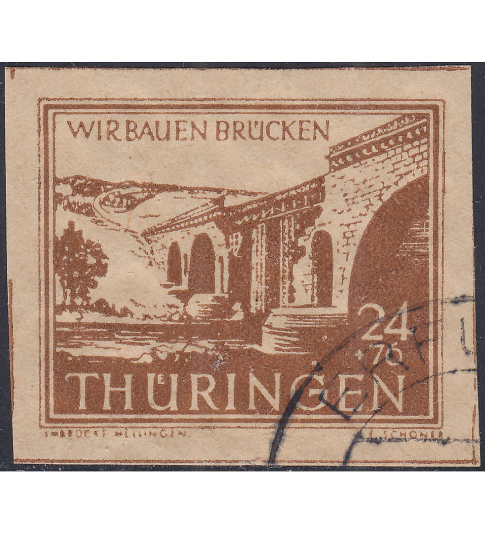 SBZ Wiederaufbau 1946 Nr. 115 II gestempelt typgeprft und signiert