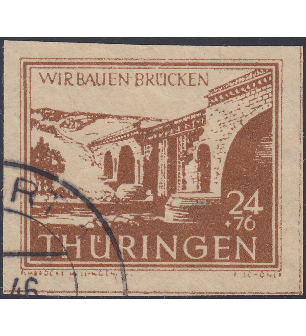 SBZ Wiederaufbau 1946 Nr. 115 IV gestempelt typgeprft und signiert