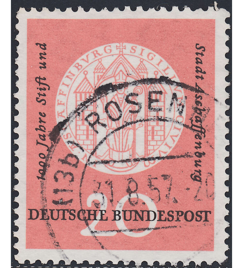 BRD Nr. 255 IV Plattenfehler gestempelt