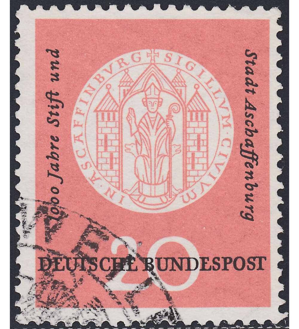 BRD Nr. 255 V Plattenfehler gestempelt