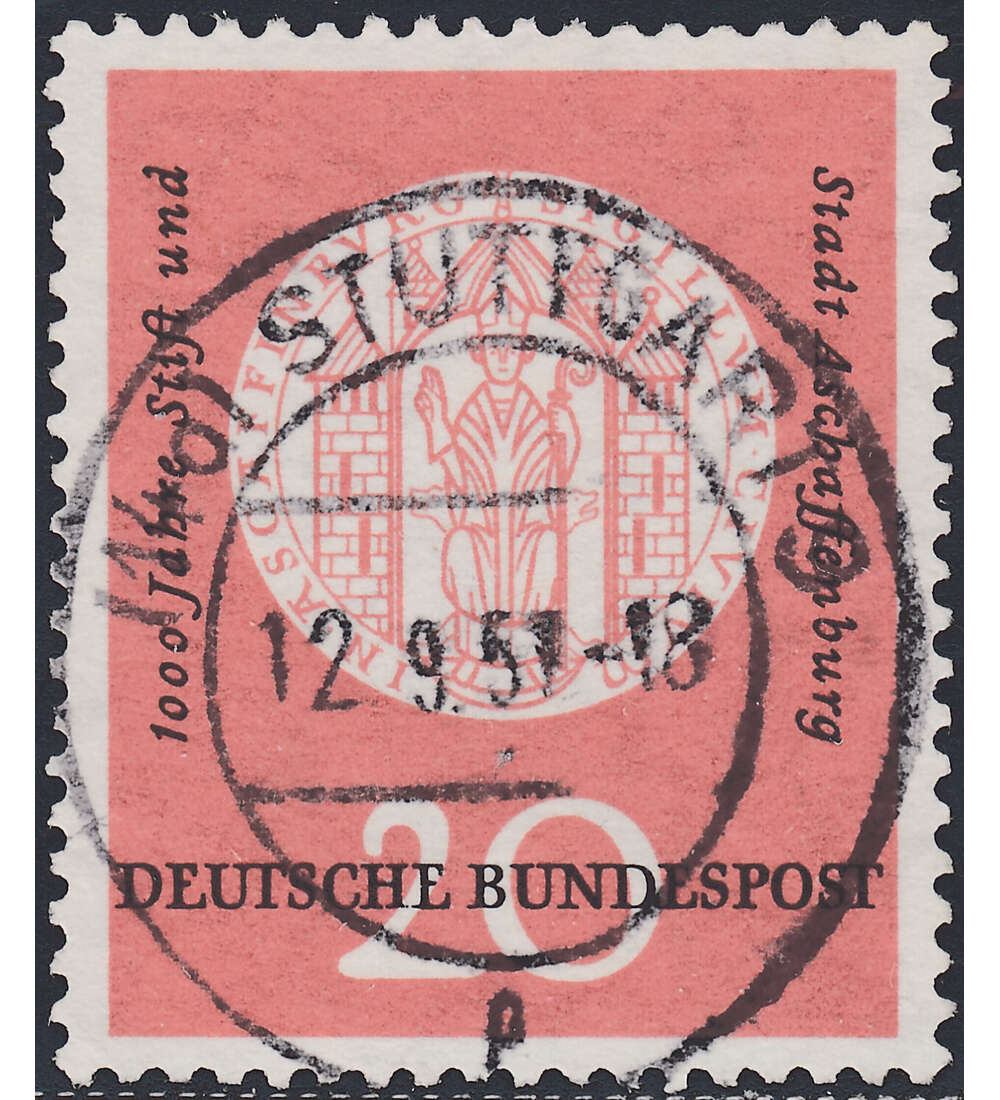 BRD Nr. 255 VIII Plattenfehler gestempelt