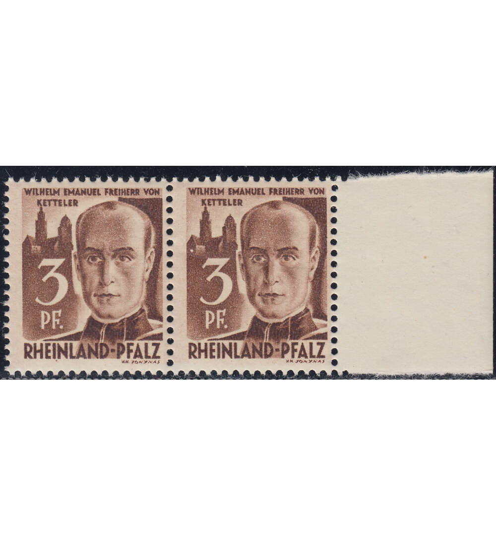 Franz. Zone - Plattenfehler Rheinland Pfalz Nr. 2 PF I postfrisch