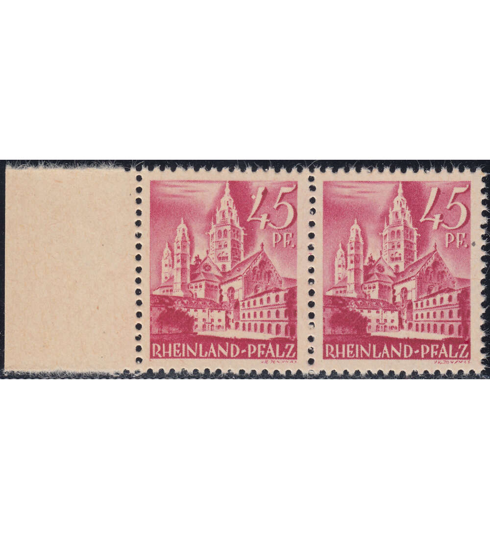 Franz. Zone - Plattenfehler Rheinland Pfalz Nr. 10 PF I postfrisch