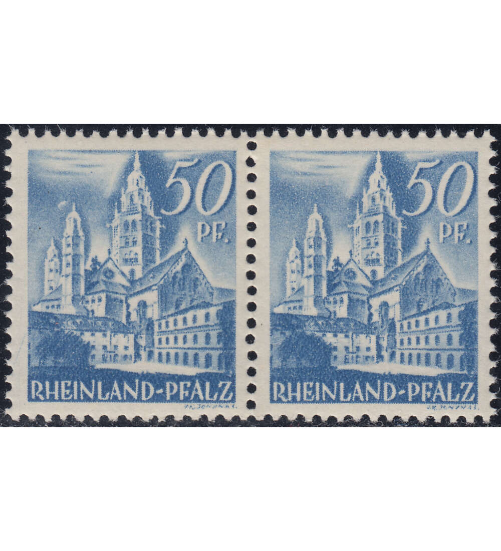 Franz. Zone - Plattenfehler Rheinland Pfalz Nr. 11 PF II postfrisch