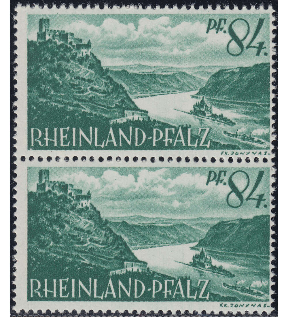 Franz. Zone - Plattenfehler Rheinland Pfalz Nr. 14 PF I postfrisch