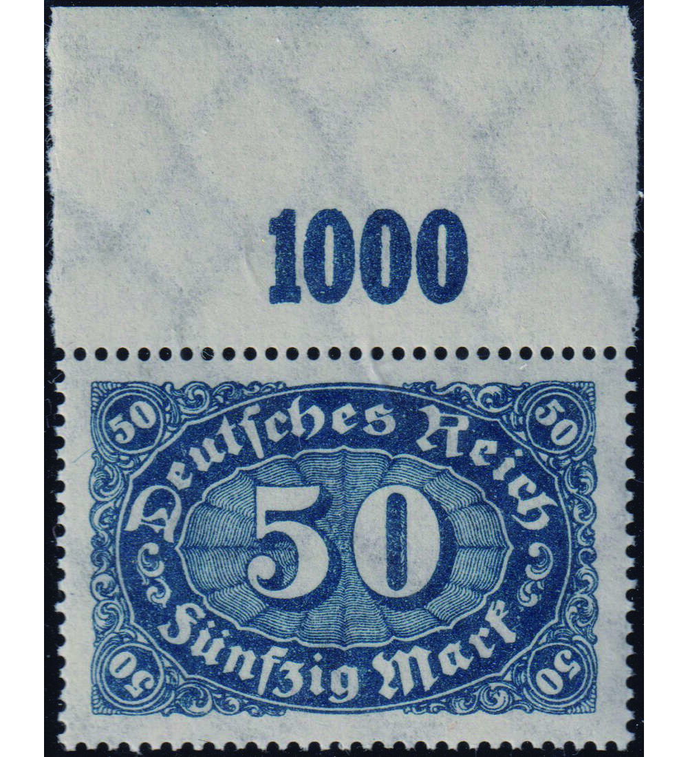 Dt. Reich - Besonderheiten Nr. 246 I postfrisch vom Ober- rand, PF c statt e in Reich