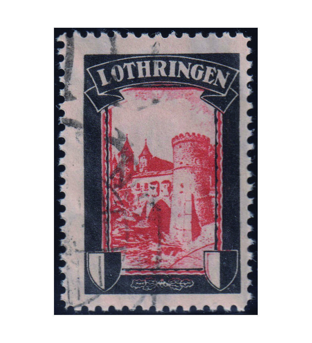 Deutschland - Vignetten gestempelt Lothringen