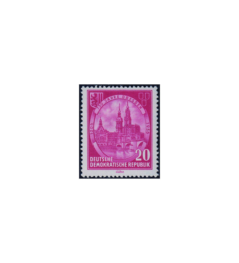 DDR - Besonderheiten Nr. 525 Y II postfrisch 750 Jahre Dresden