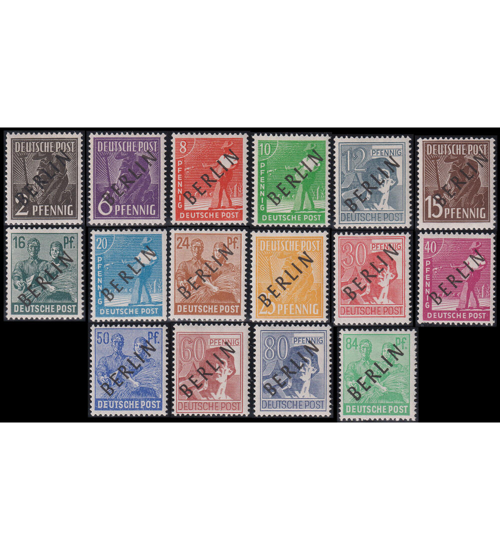 Berlin Schwarzaufdruck Nr. 1-16 postfrisch