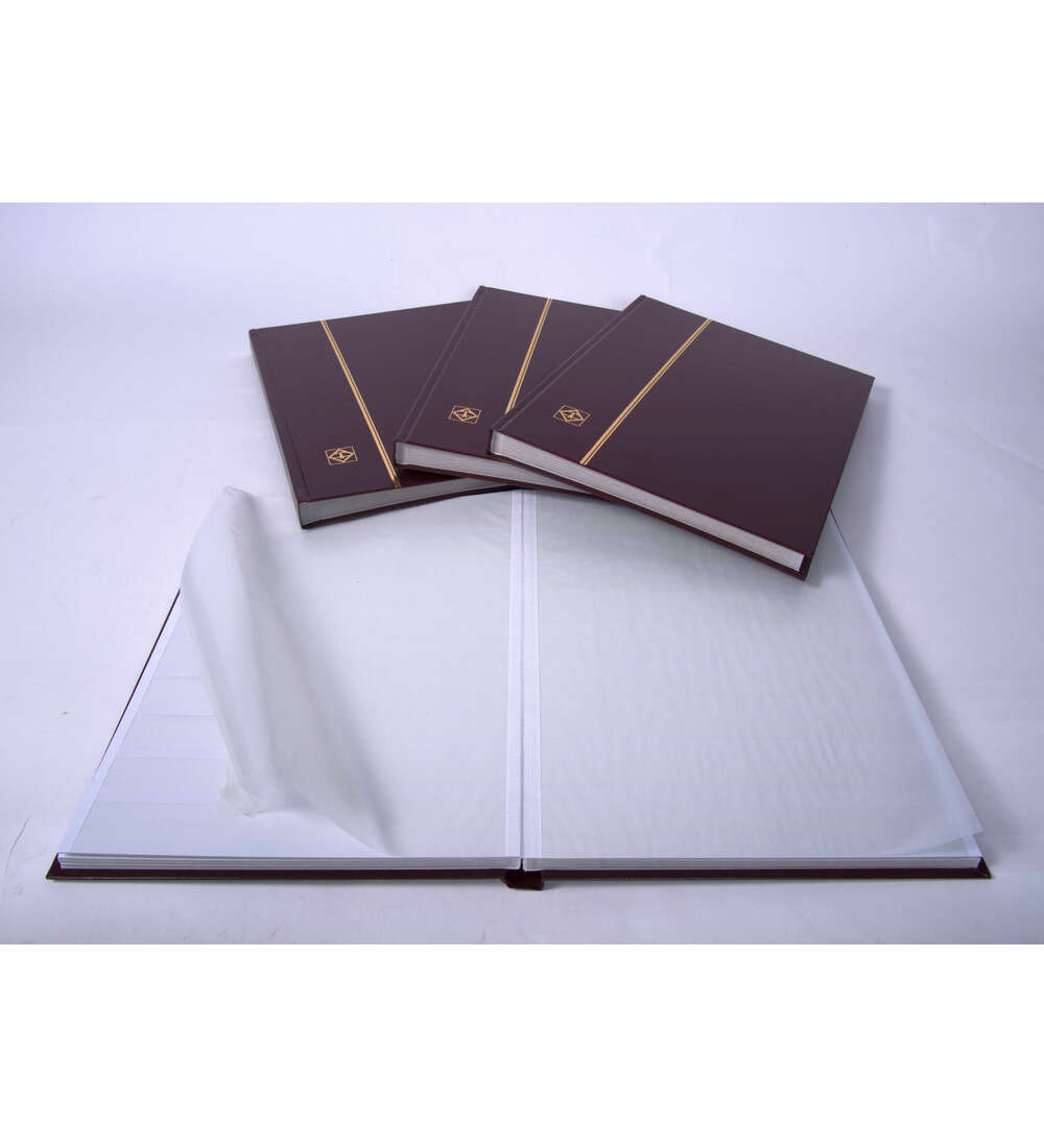 32 weie Seiten Einsteckbuch Einsteckalbum Briefmarkenalbum weinrot