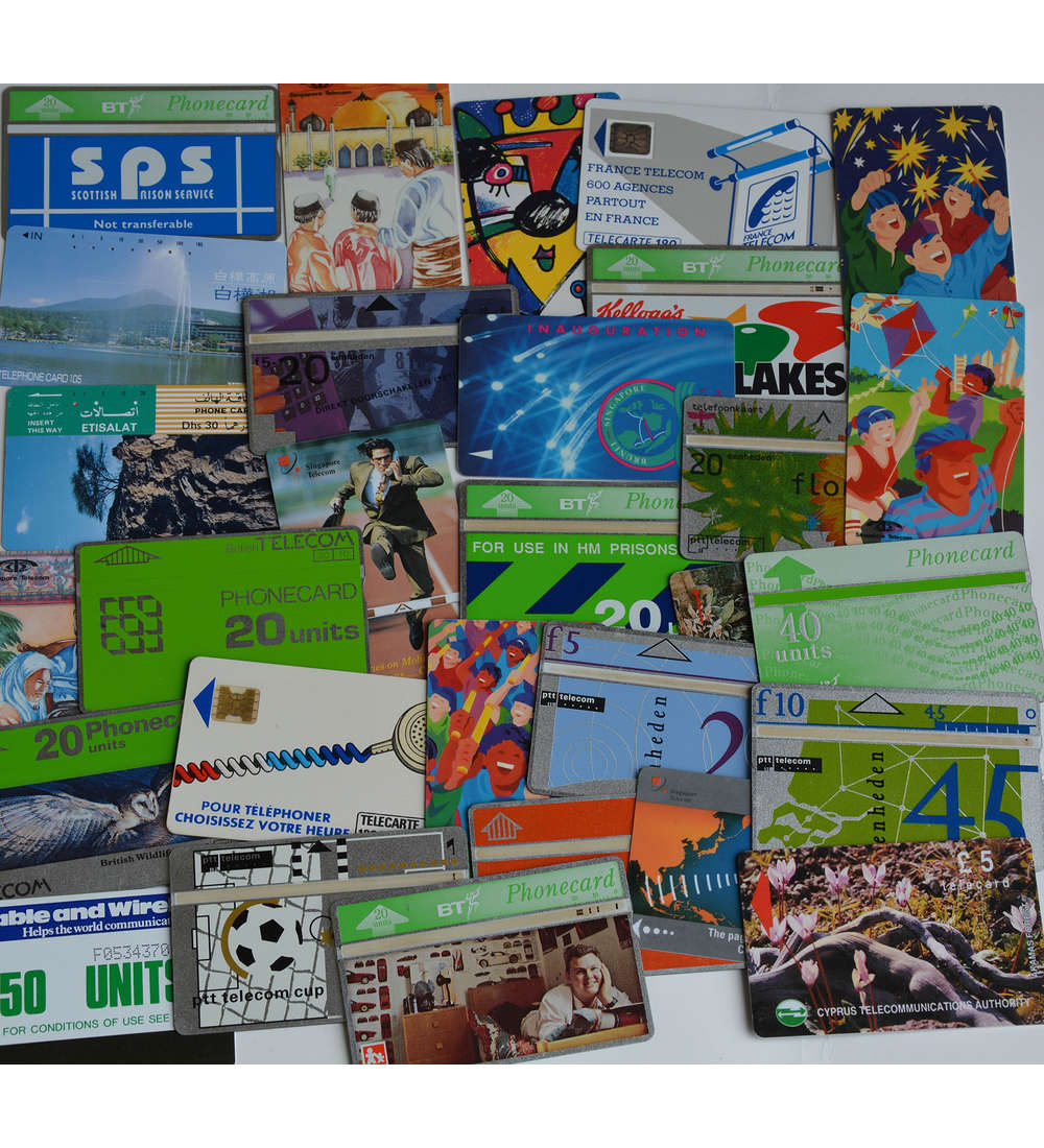 30 verschiedene Telefonkarten