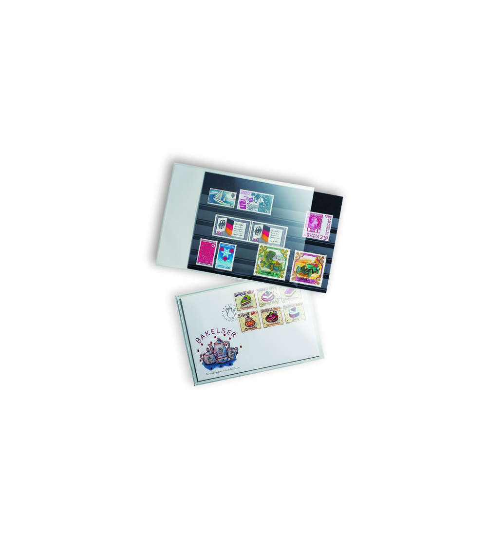  LEUCHTTURM Plastikh�llen f�r Steckkarten - 50 H�llen f�r Steckkarten bis 210 x 148 mm
