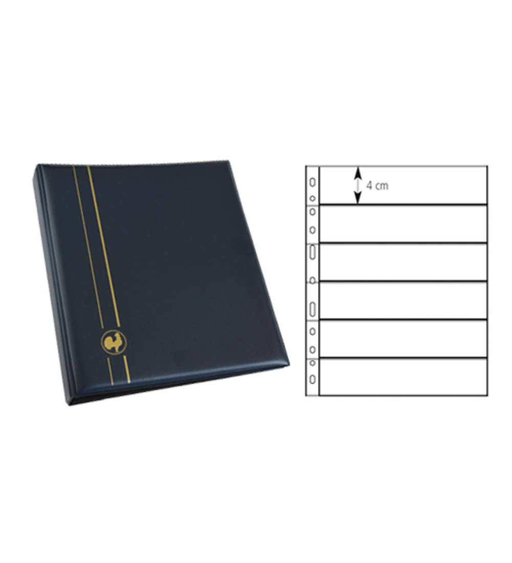 Briefmarken-Album Individual-Perfekt 10 Einlagebl�tter 6 Felder