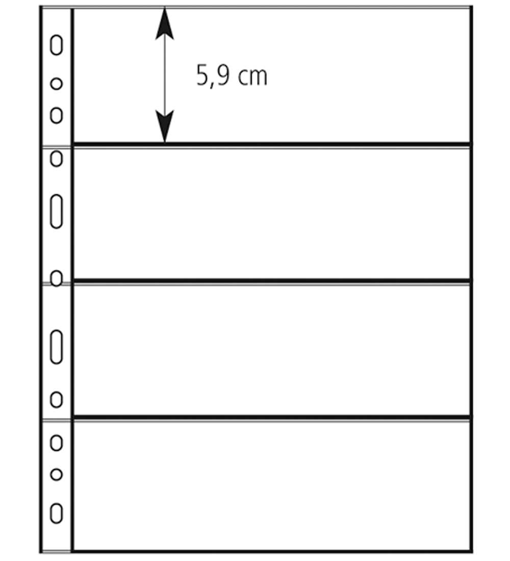10 Einlagebl�tter Individual-Perfekt 4 Felder (passt in LT OPTIMA)