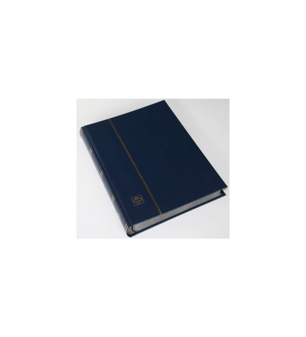 LEUCHTTURM Einsteckalbum 64 schwarze Seiten, dunkelblauer Einband