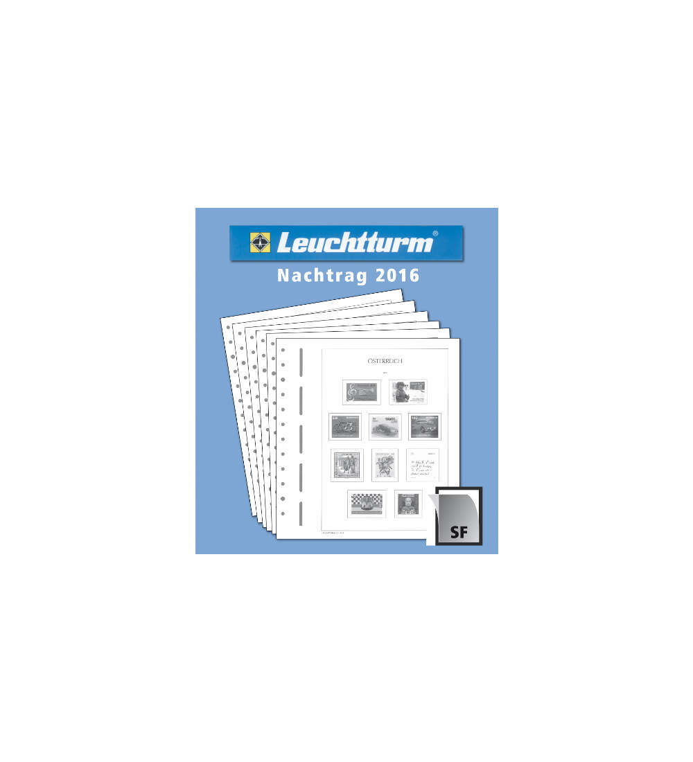LEUCHTTURM Nachtrag sterreich 2016 mit Klemmtaschen