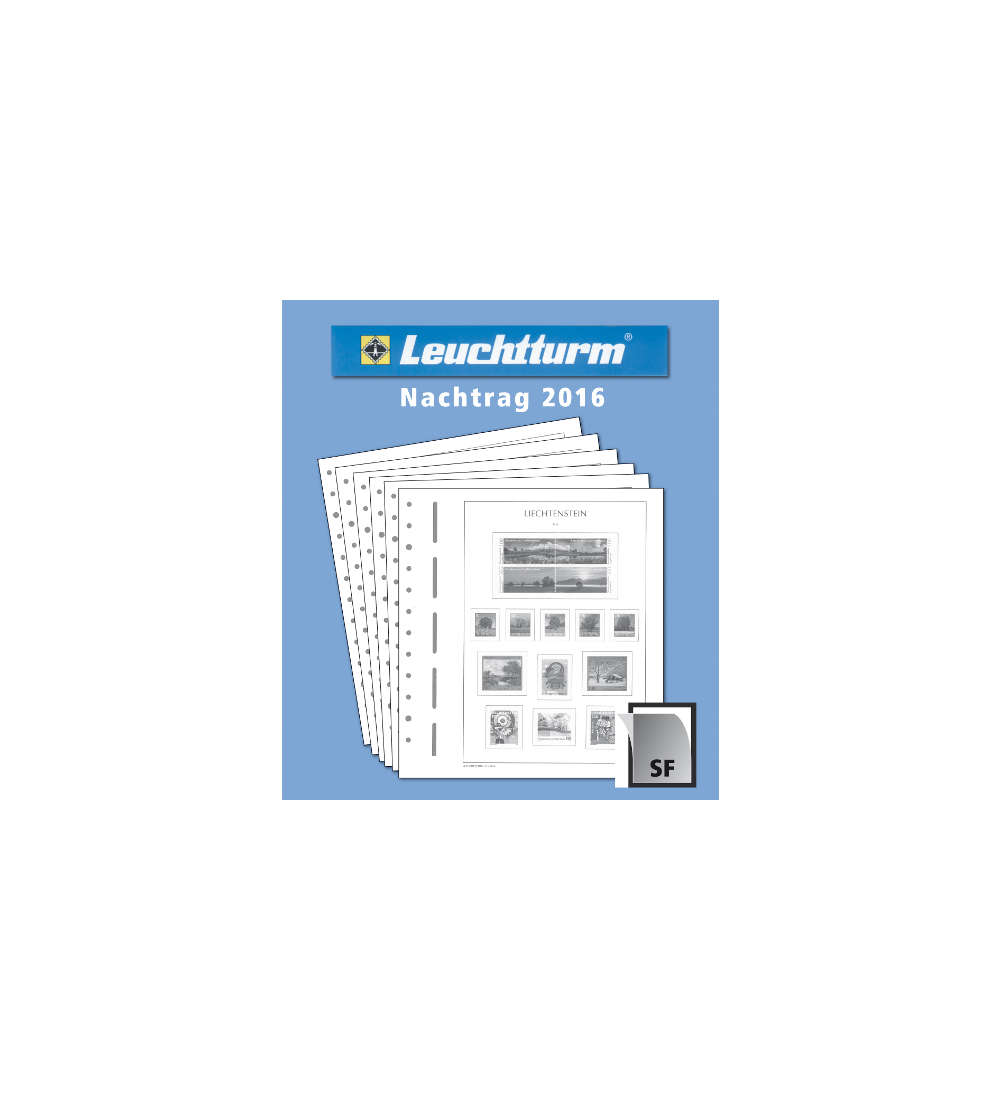 LEUCHTTURM Nachtrag Liechtenstein 2016 mit Klemmtaschen