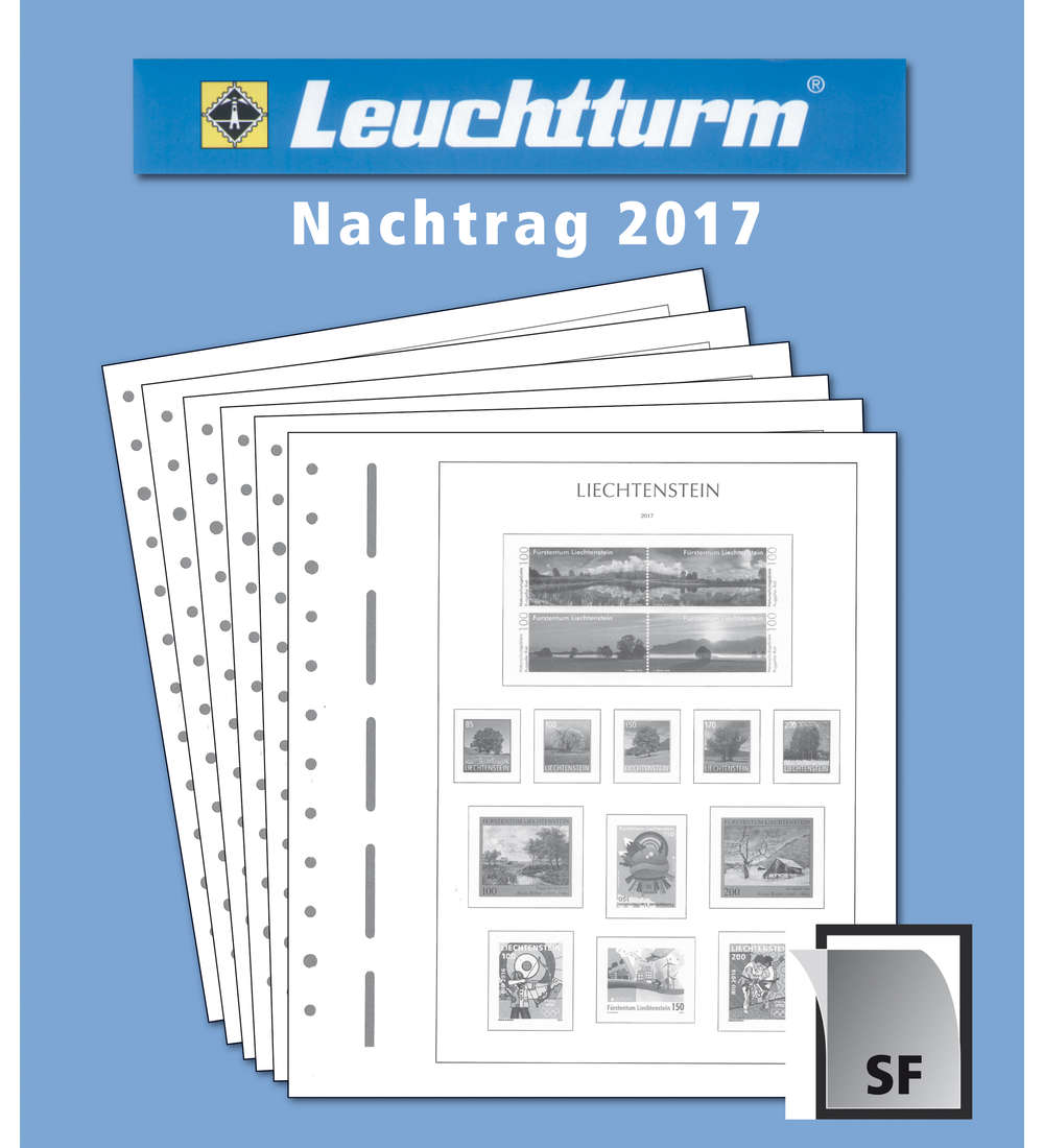 LEUCHTTURM Nachtrag Liechtenstein 2017 mit Klemmtaschen
