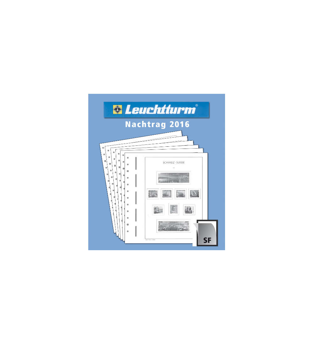 LEUCHTTURM Nachtrag Schweiz 2016 mit Klemmtaschen