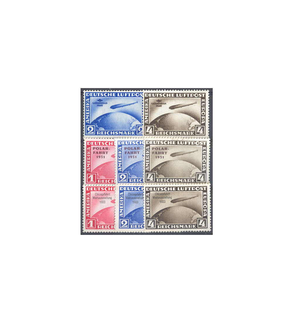 SET: Deutsches Reich Zeppeline ungestempelt