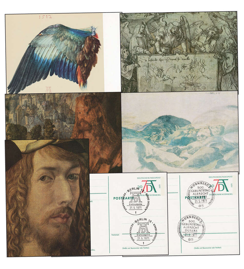 SET: BRD 5 Ganzsachen D�rer ESST Berlin + N�rnberg