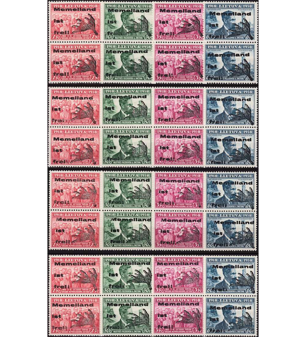 SET: Memel Lokalausgaben SPEZIAL postfrisch **