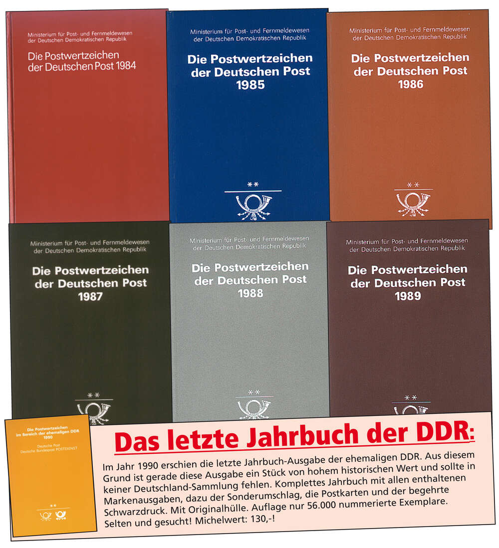 SET: DDR Jahrb�cher von 1984 bis 1990