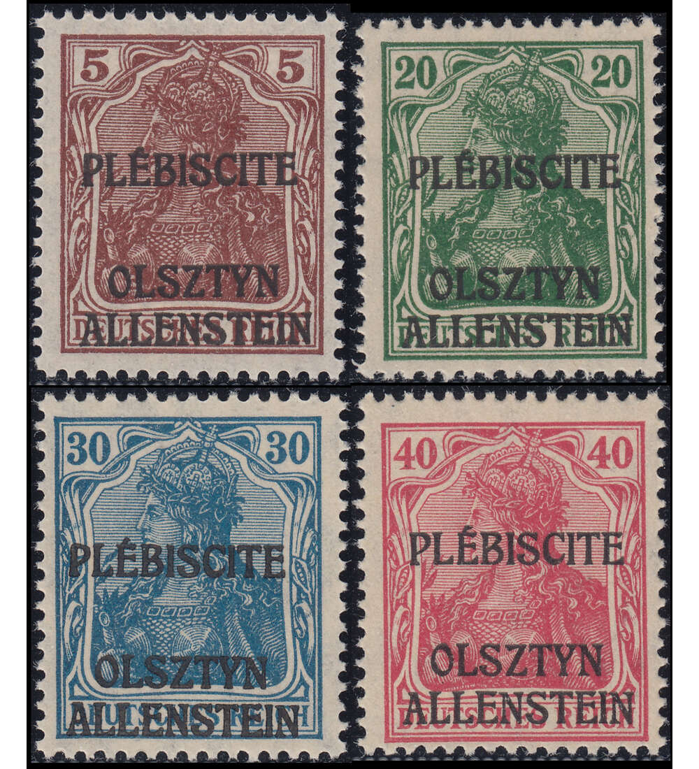 SET: Allenstein Nr. II, IV, V und VI Unverausgabte Werte