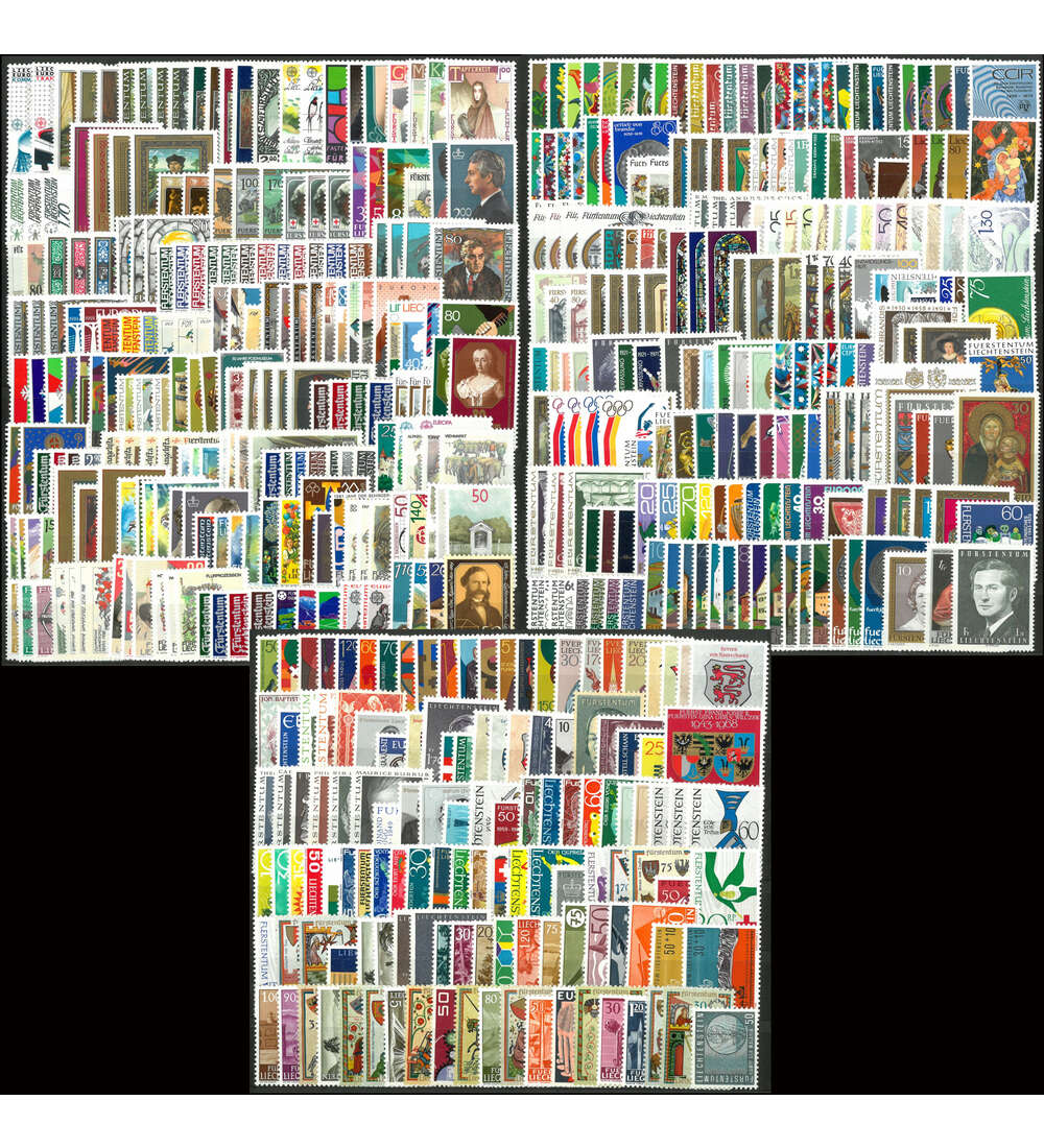 Liechtenstein 1961-1989 postfrisch kpl. ohne Blocks