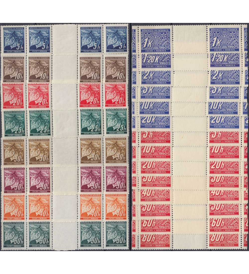 SET: Bhmen und Mhren Zwischenstegpaare postfrisch **