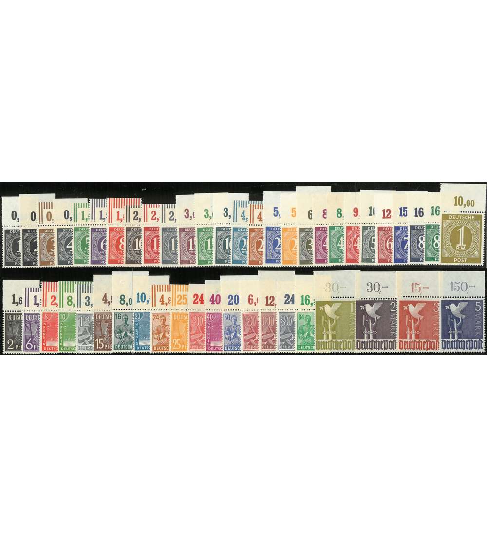 SET: Alliierte Besetzungsausgaben 911-937 und 943-962 Oberrand postfrisch