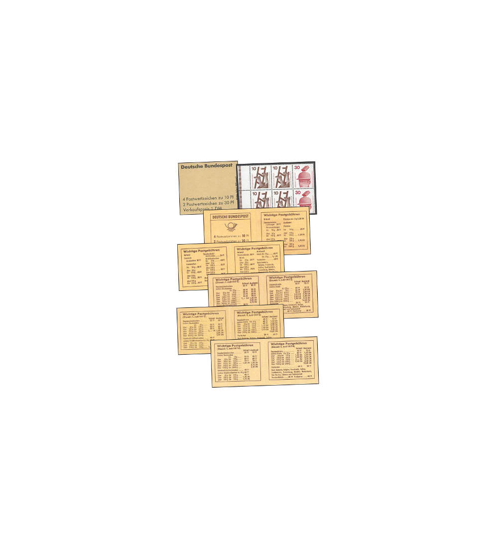 SET: BRD Markenheft 16a-d