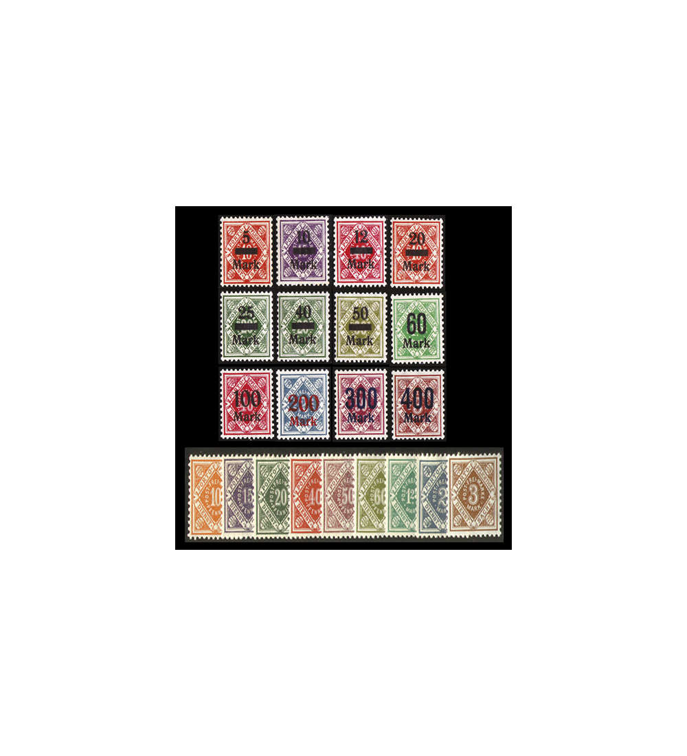 SET: Wrttemberg postfrisch Nr. 150-158+159-170