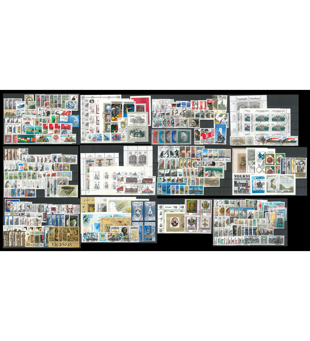 SET: DDR 1985-1990 gestempelt