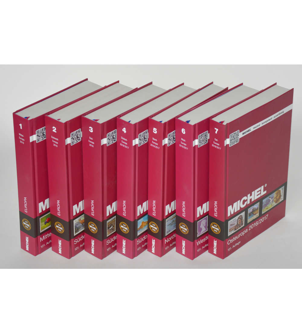 SET: Michel Europa Kataloge 2016/2017 Band 1-7 NEU ! Original verpackt !