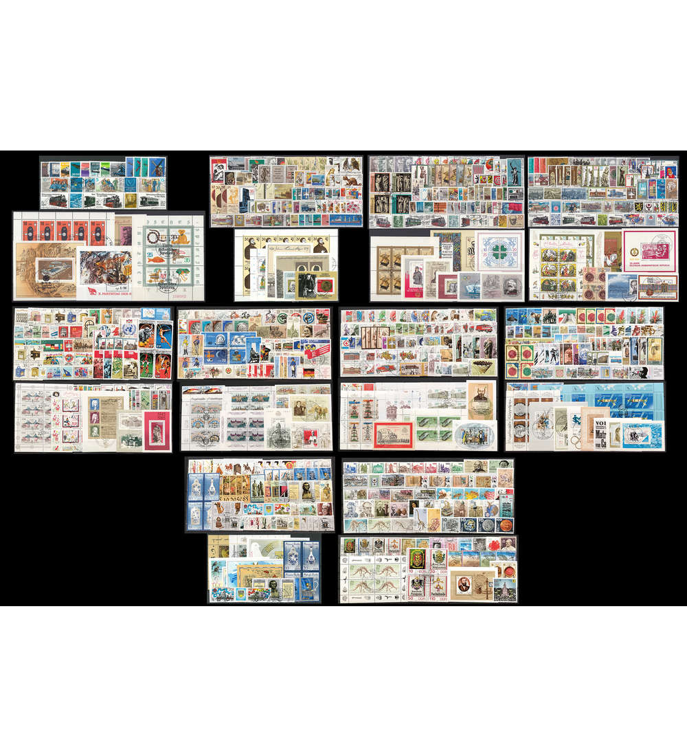 SET: DDR 1981-1990 gestempelt