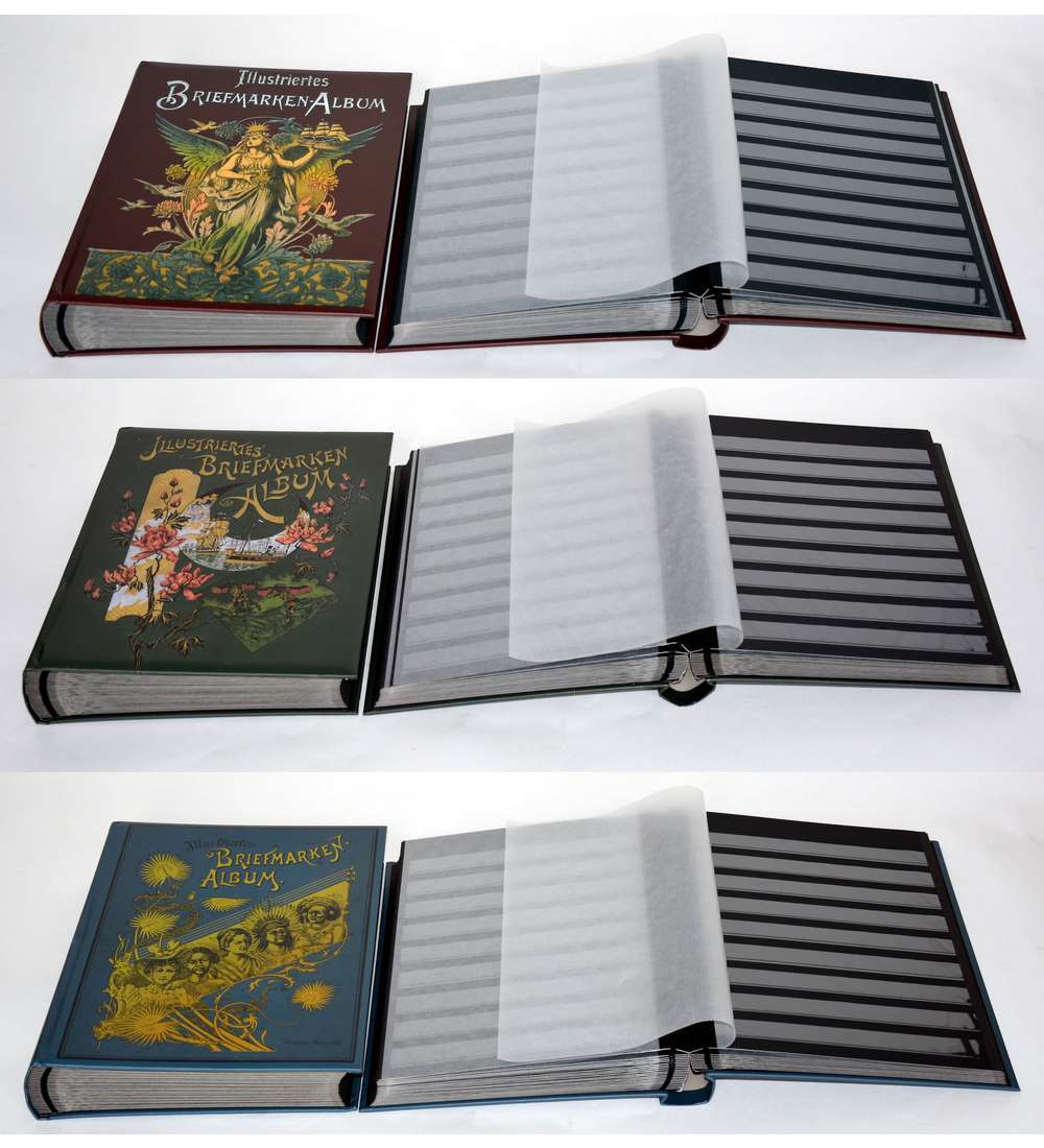 3er Set - Nostalgie-Alben  60 schwarze Seiten