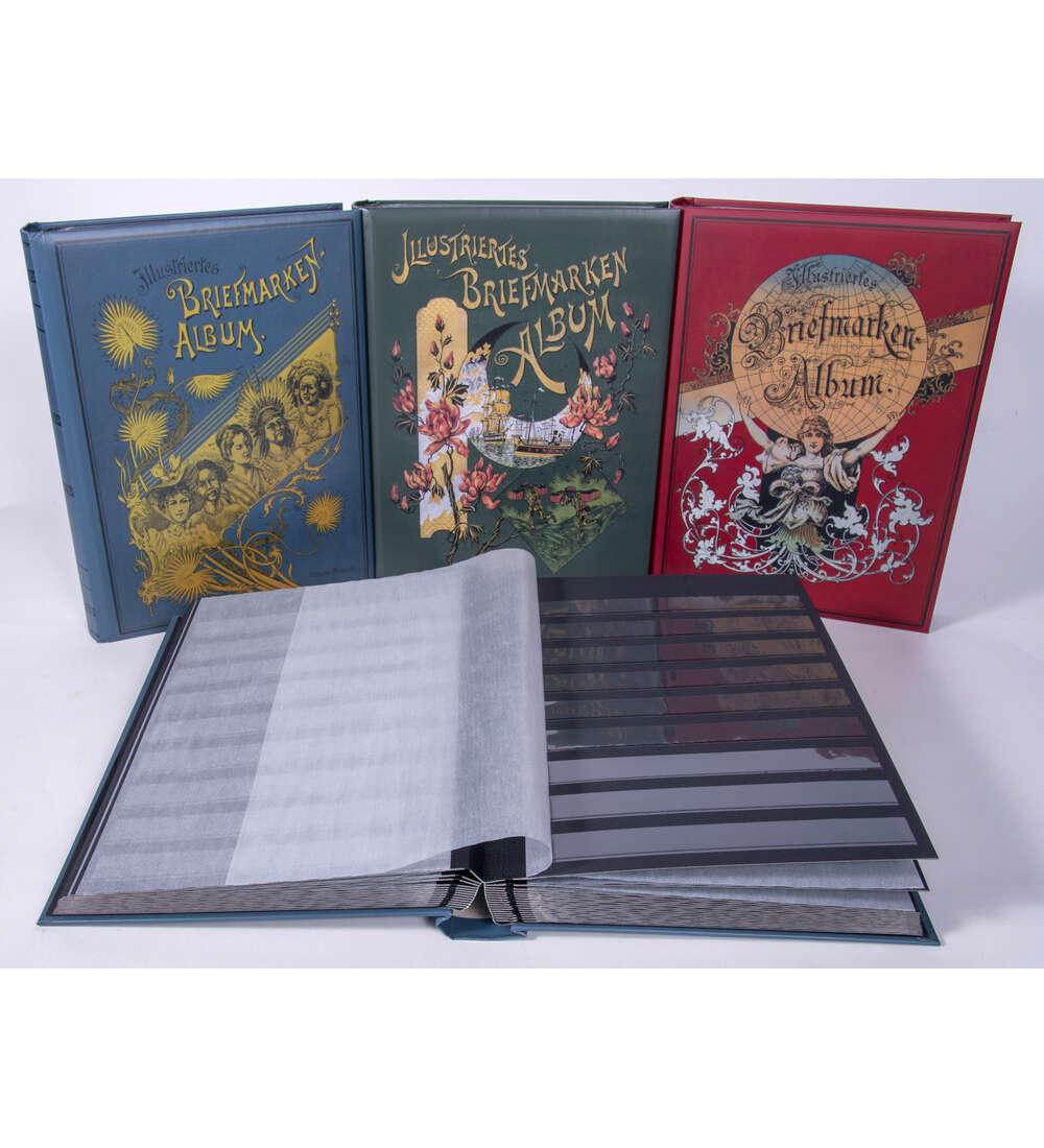 3er Set - Nostalgie-Alben 60 schwarze Seiten