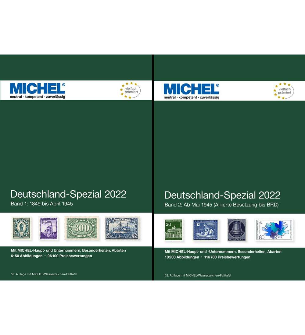 Set: MICHEL Deutschland-Spezial 2022 Band 1+2 komplett - Original 1A-Neuware
