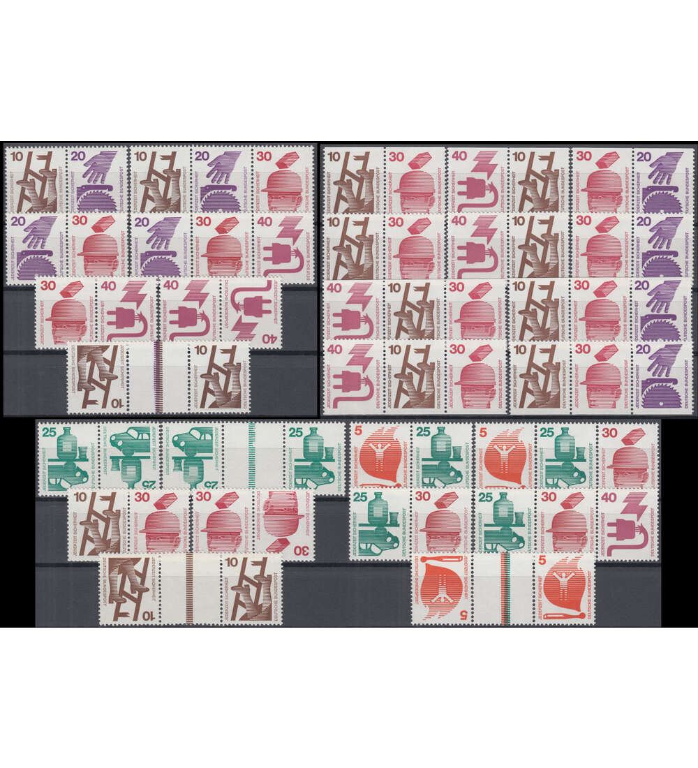 Set: BRD Zusammendrucke        Unfallverh�tung komplett