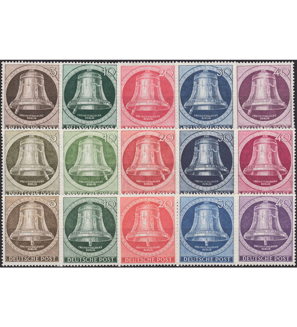 SET: Berlin Glocken postfrisch ** Nr. 75-79,82-86,101-105