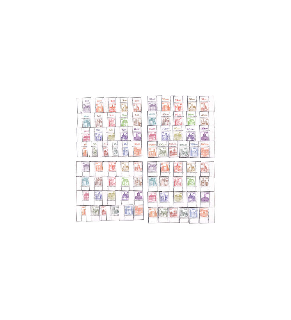 SET: Berlin Burgen & Schlsser postfrisch ** Eckrandsatz komplett