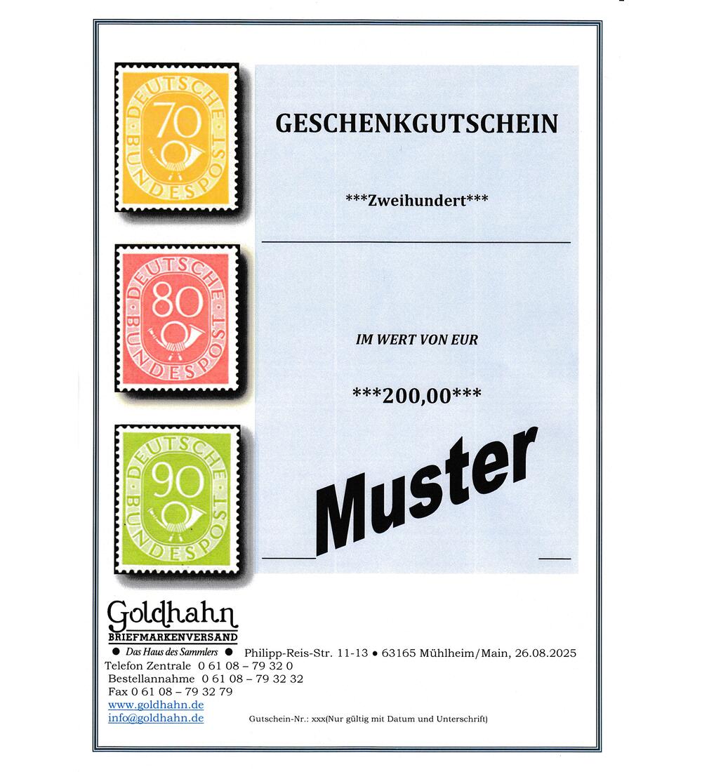 Geschenkgutschein 200,- Euro