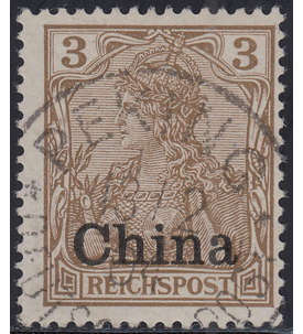   Dt. Post in China Nr. 15 b gestempelt geprft