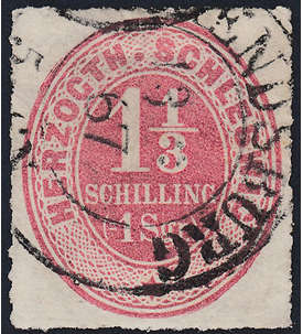   Schleswig-Holstein Nr. 15 gestempelt geprft