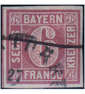 Bayern Nr. 4 I A gestempelt geprft Sem